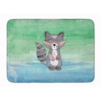 "Caroline's Treasures Raccoon Watercolor Floor Mat, 19"" x 27"", Multicolor"