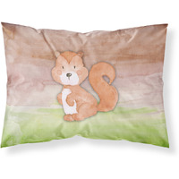 Caroline's Treasures Squirrel Watercolor Pillowcase Standard Multicolor