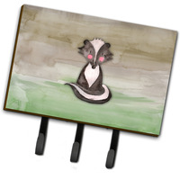 "Caroline's Treasures Badger Watercolor Wall Hook, Triple, Multicolor"