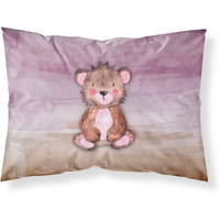 Caroline's Treasures Bear Cub Watercolor Pillowcase Standard Multicolor
