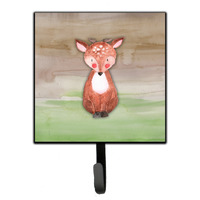 "Caroline's Treasures Baby Deer Watercolor Wall Hook, Small, Multicolor"