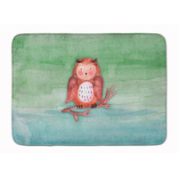 "Caroline's Treasures Brown Owl Watercolor Floor Mat, 19"" x 27"", Multicolor"