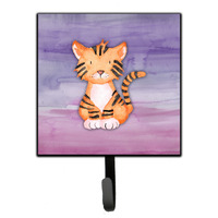 "Caroline's Treasures Tiger Cub Watercolor Wall Hook, Small, Multicolor"