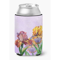 "Caroline's Treasures BB7445CC Purple and Yellow Iris Can or Bottle Hugger cold-beverage-koozies, Multicolor"