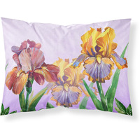 Purple and Yellow Iris Fabric Standard Pillowcase