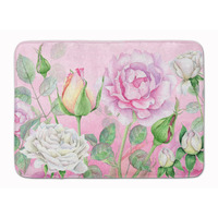 "Caroline's Treasures Rose Garden Machine Washable Memory Foam Mat doormats, Multicolor"
