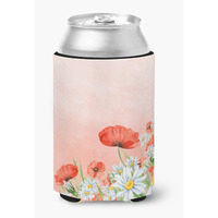 "Caroline's Treasures BB7448CC Poppies and Chamomiles Can or Bottle Hugger cold-beverage-koozies, Multicolor"