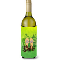 "Caroline's Treasures BB7449LITERK Aloha Flip Flops Wine Bottle Hugger cold-beverage-koozies, 750 ml, Multicolor"