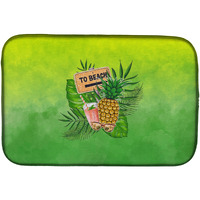 "Caroline's Treasures To the Beach Summer Dish Drying Mat, 14"" x 21"", Multicolor"