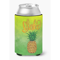"Caroline's Treasures BB7451CC Aloha Pineapple Welcome Can or Bottle Hugger cold-beverage-koozies, Multicolor"