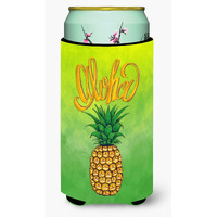 "Caroline's Treasures BB7451TBC Aloha Pineapple Welcome Tall Boy Hugger cold-beverage-koozies, Multicolor"