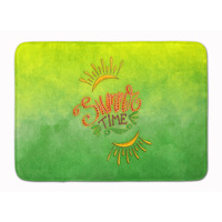"Caroline's Treasures Summer Time Machine Washable Memory Foam Mat doormats, Multicolor"