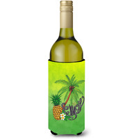 "Caroline's Treasures BB7456LITERK Summer Enjoy Wine Bottle Hugger cold-beverage-koozies, 750 ml, Multicolor"