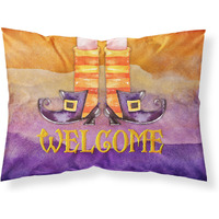 Halloween Welcome Witches Feet Fabric Standard Pillowcase