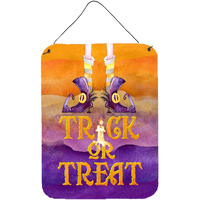 "Caroline's Treasures Halloween Trick Witches Feet Door Hanging Prints wall-decor, Multicolor"