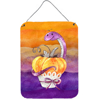 "Caroline's Treasures Halloween Pumpkin Snake Door Hanging Prints wall-decor, Multicolor"