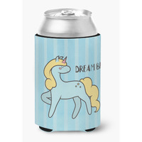 "Caroline's Treasures BB7471CC Nursery Dream Big Unicorn Can or Bottle Hugger cold-beverage-koozies, Multicolor"