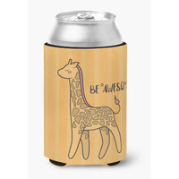 "Caroline's Treasures BB7474CC Nursery Be Awesome Griaffe Can or Bottle Hugger cold-beverage-koozies, Multicolor"
