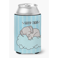 "Caroline's Treasures BB7475CC Nursery Sleep Tight Elephant Can or Bottle Hugger cold-beverage-koozies, Multicolor"