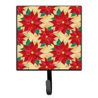 "Caroline's Treasures Poinsettia Christmas Wall Hook, Small, Multicolor"