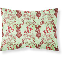 "Caroline's Treasures Merry Christmas Joy Reindeer Pillowcase, Standard, Multicolor"