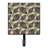 "Caroline's Treasures Watercolor Pine Cones Wall Hook, Small, Multicolor"