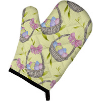 "Caroline's Treasures Easter Basket and Eggs Decorated Oven Mitt, 12"" x 8.5"", Multicolor"