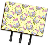 "Caroline's Treasures Easter Basket and Eggs Wall Hook, Triple, Multicolor"