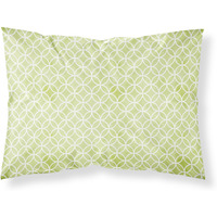 "Caroline's Treasures Geometric Circles on Green Watercolor Pillowcase, Standard, Multicolor"