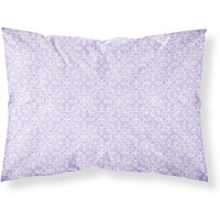 "Caroline's Treasures Geometric Circles on Purple Watercolor Pillowcase, Standard, Multicolor"