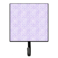 "Caroline's Treasures Geometric Circles on Purple Watercolor Wall Hook, Small, Multicolor"