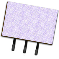"Caroline's Treasures Geometric Circles on Purple Watercolor Wall Hook, Triple, Multicolor"