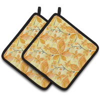"Caroline's Treasures Fall Leaves and Branches Decorated Pot Holder, 7.5"" x 7.5"", Multicolor"