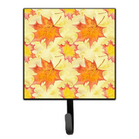 "Caroline's Treasures Fall Leaves Scattered Wall Hook, Small, Multicolor"