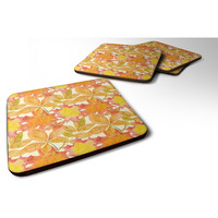 "Caroline's Treasures Fall Leaves Watercolor Decorative coasters, 3.5, Multicolor"