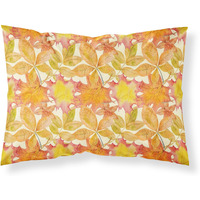 "Caroline's Treasures Fall Leaves Watercolor Pillowcase, Standard, Multicolor"