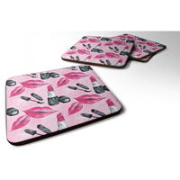 "Caroline's Treasures Watercolor Diva Lipstick Decorative coasters, 3.5, Multicolor"