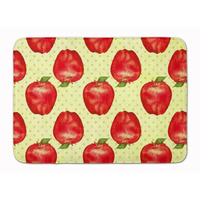 "Caroline's Treasures Watercolor Apples and Polka dots Floor Mat, 19"" H x 27"" W, Multicolor"