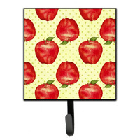 "Caroline's Treasures Watercolor Apples and Polka dots Wall Hook, Small, Multicolor"