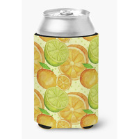 "Caroline's Treasures Watercolor Limes and Oranges Citrus Decorative Can Hugger, Multicolor"