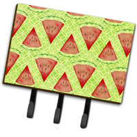 "Caroline's Treasures Watercolor Watermelon Wall Hook, Triple, Multicolor"