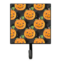 "Caroline's Treasures Watercolor Halloween Jack-O-Lantern Wall Hook, Small, Multicolor"