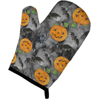 "Caroline's Treasures Watercolor Halloween Jack-O-Lantern Bats Decorated Oven Mitt, 12"" x 8.5"", Multicolor"