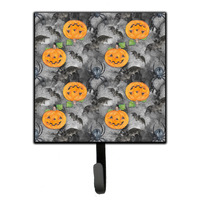 "Caroline's Treasures Watercolor Halloween Jack-O-Lantern Bats Wall Hook, Small, Multicolor"