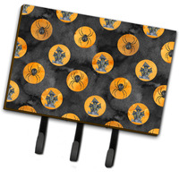 "Caroline's Treasures Watercolor Halloween Circles Wall Hook, Triple, Multicolor"