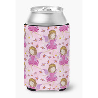 "Caroline's Treasures Watercolor Fairy Princess on Pink Decorative Can Hugger, Multicolor"