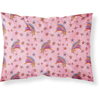 "Caroline's Treasures Watercolor Shooting Stars on Pink Pillowcase, Standard, Multicolor"