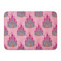 "Caroline's Treasures Watercolor Princess Castle Floor Mat, 19"" H x 27"" W, Multicolor"