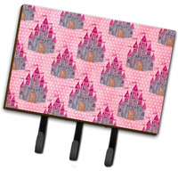 "Caroline's Treasures Watercolor Princess Castle Wall Hook, Triple, Multicolor"