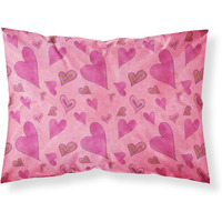 "Caroline's Treasures Watercolor Love and Hearts Pillowcase, Standard, Multicolor"